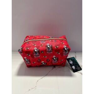 Disney Nightmare Before Christmas Jack Sally Love You To Death Makeup Bag Red